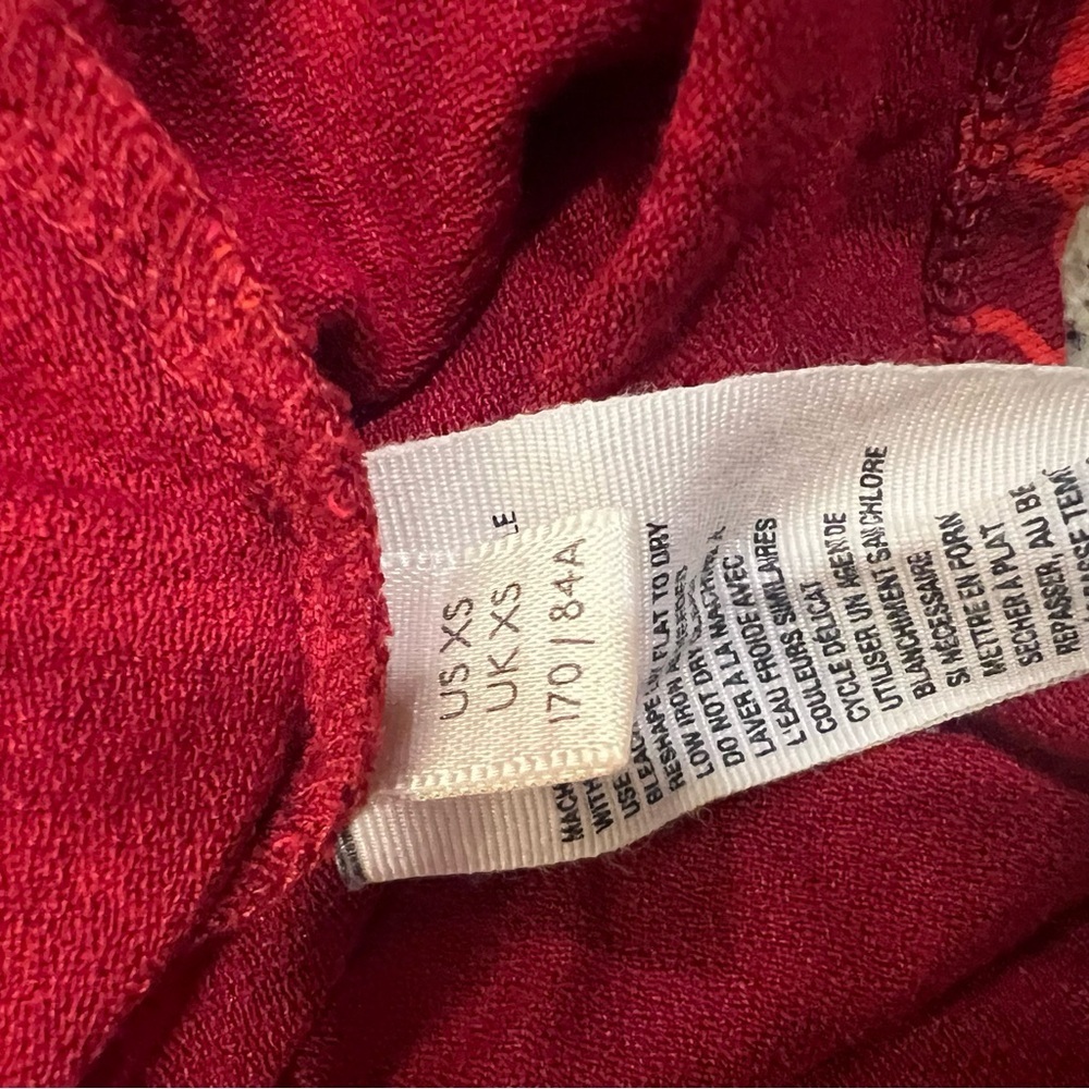 Free People Red and Pink Floral Blouse - Picture 9 of 9